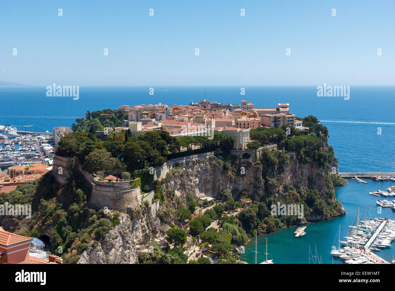 Monaco-Ville Le Rocher, Old Town Stock Photo - Alamy