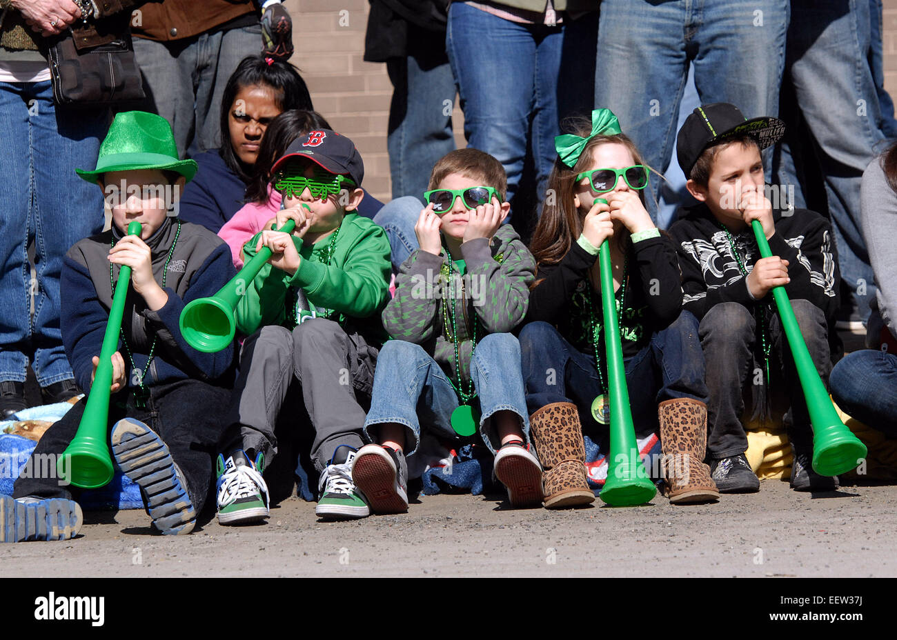 New Haven CT USA Scenes from the annual New Haven St. Patricks Parade