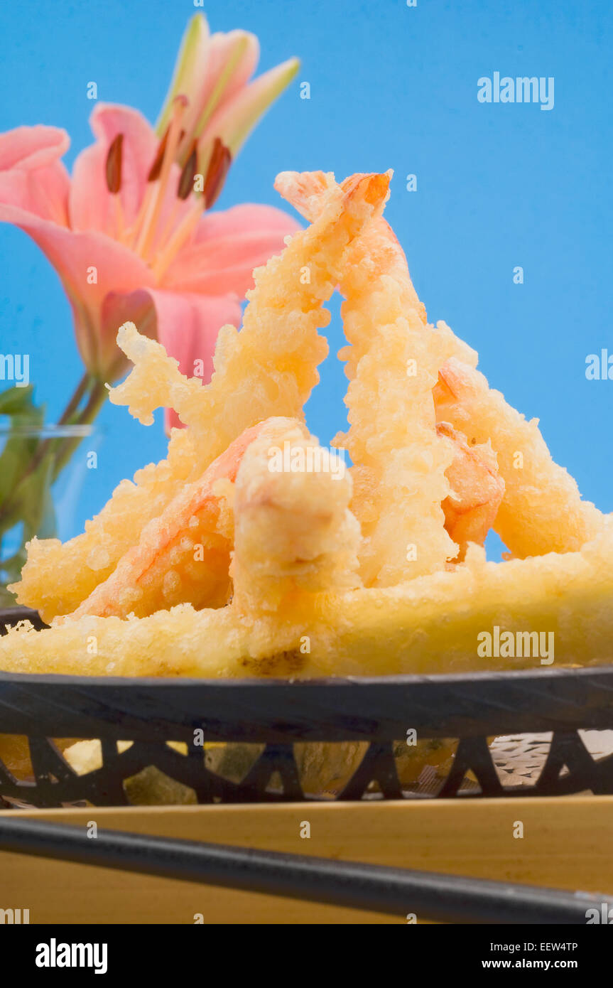 Shrimp tempura appetizer Stock Photo Alamy