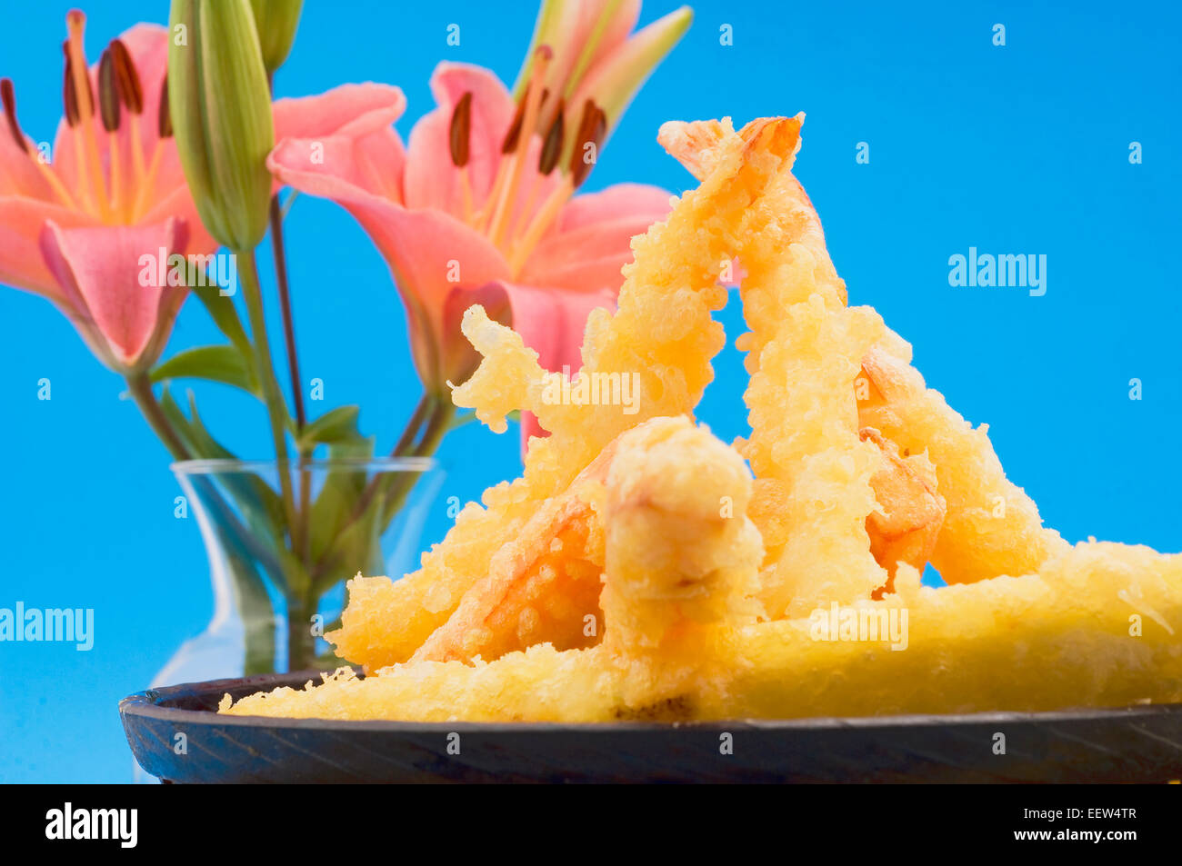 Shrimp tempura appetizer Stock Photo Alamy