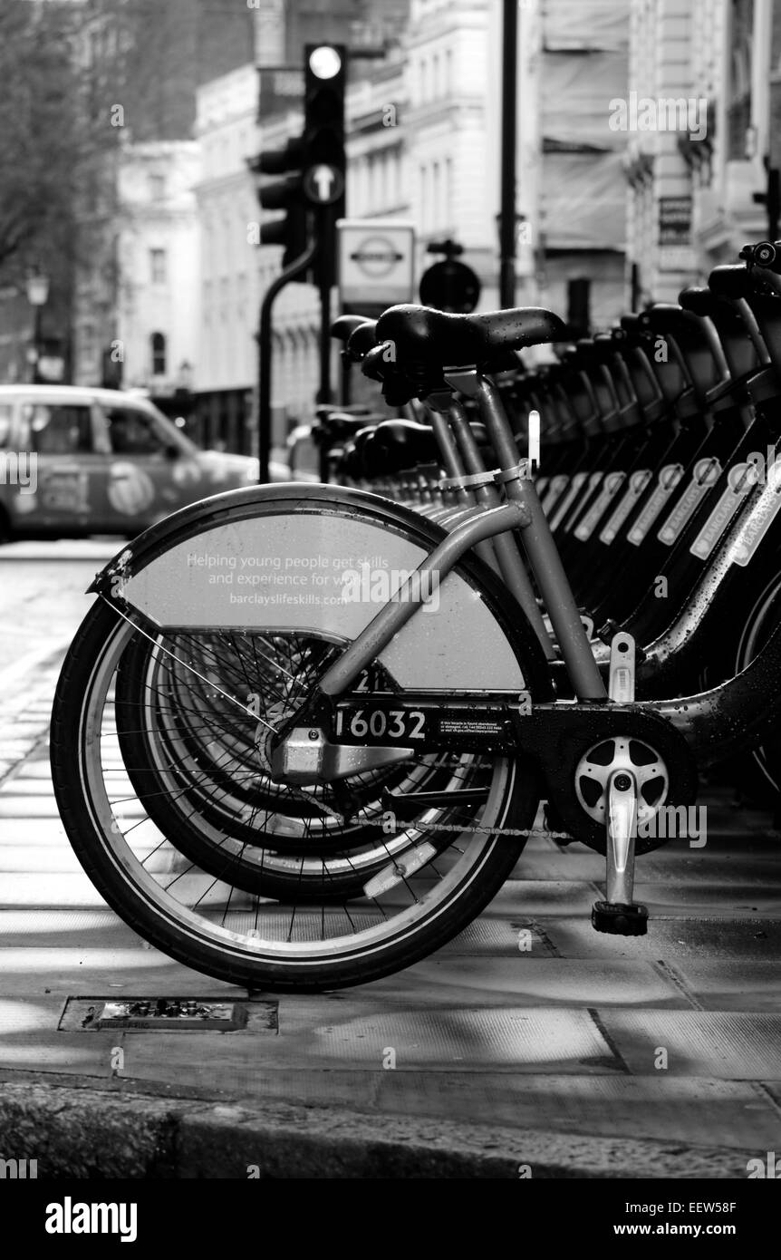 Boris bicycle Black and White Stock Photos & Images Alamy