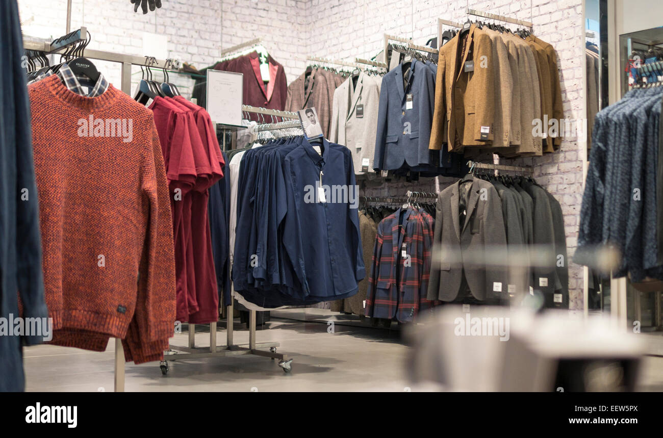 Interior of topman men's clothing shop hi-res stock photography and ...