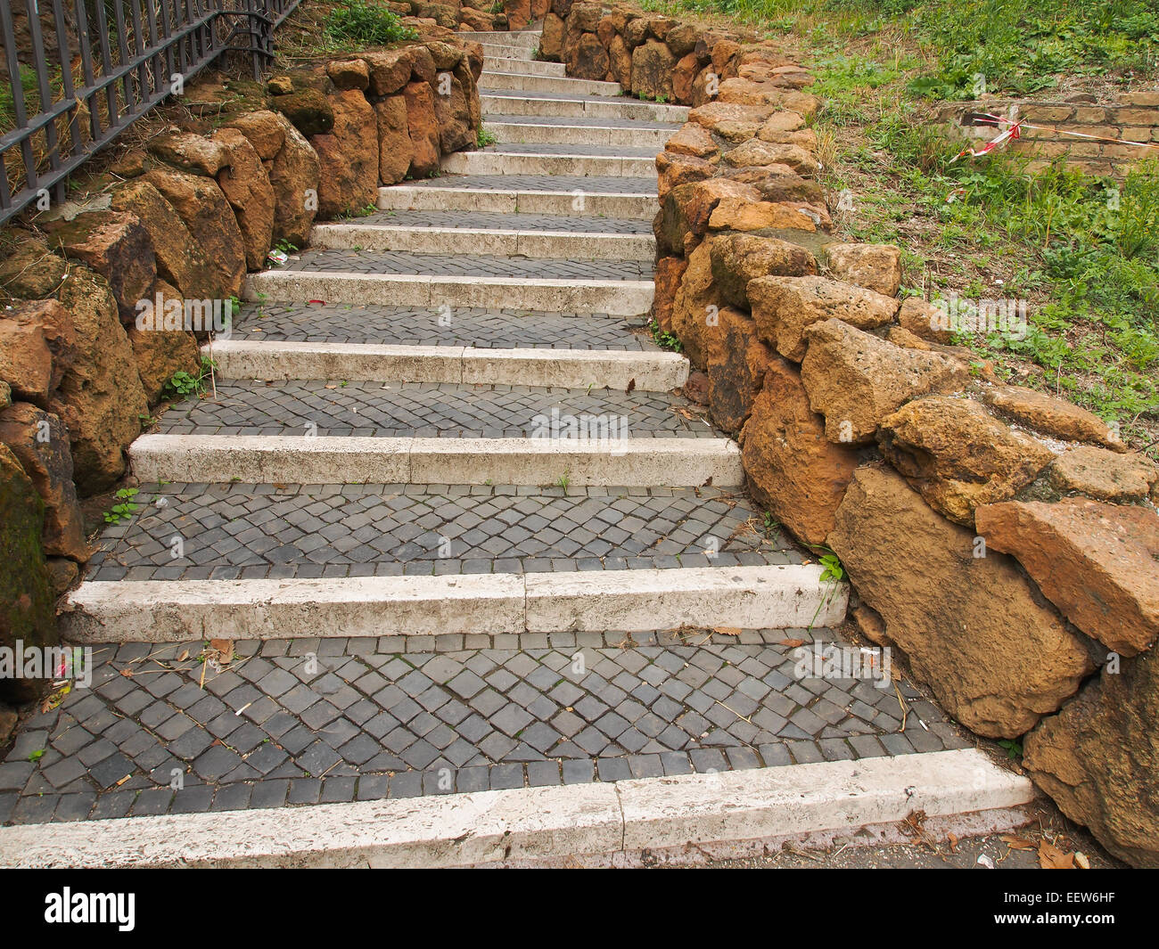 Stone Steps Rome Stony stairs. Rome, Italy Stock Photo - Alamy