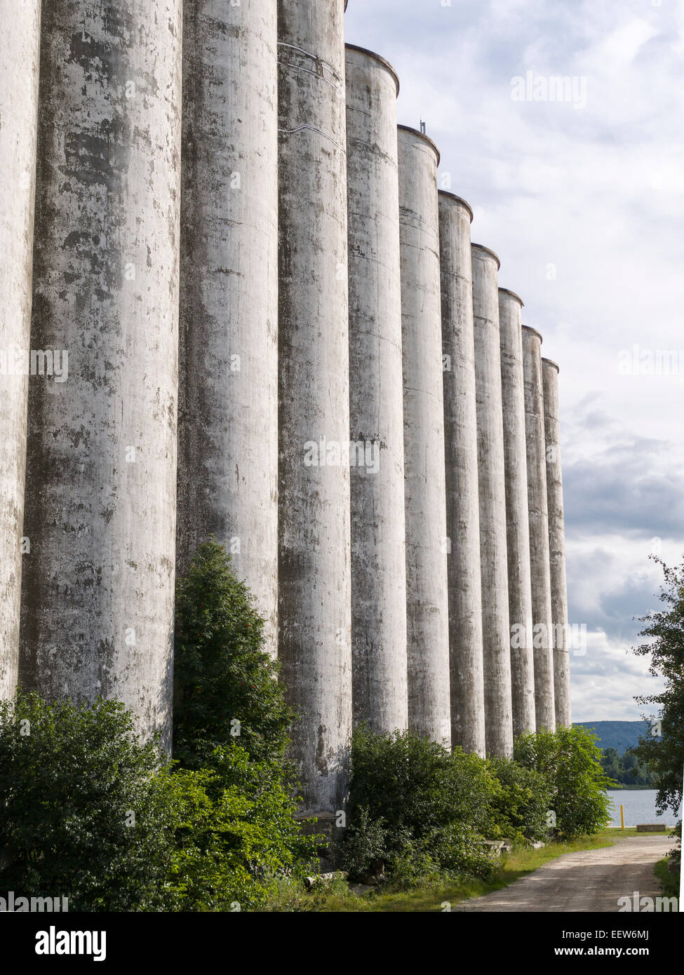 Abandoned Collingwood Terminal Silos. This huge silo complex dominates