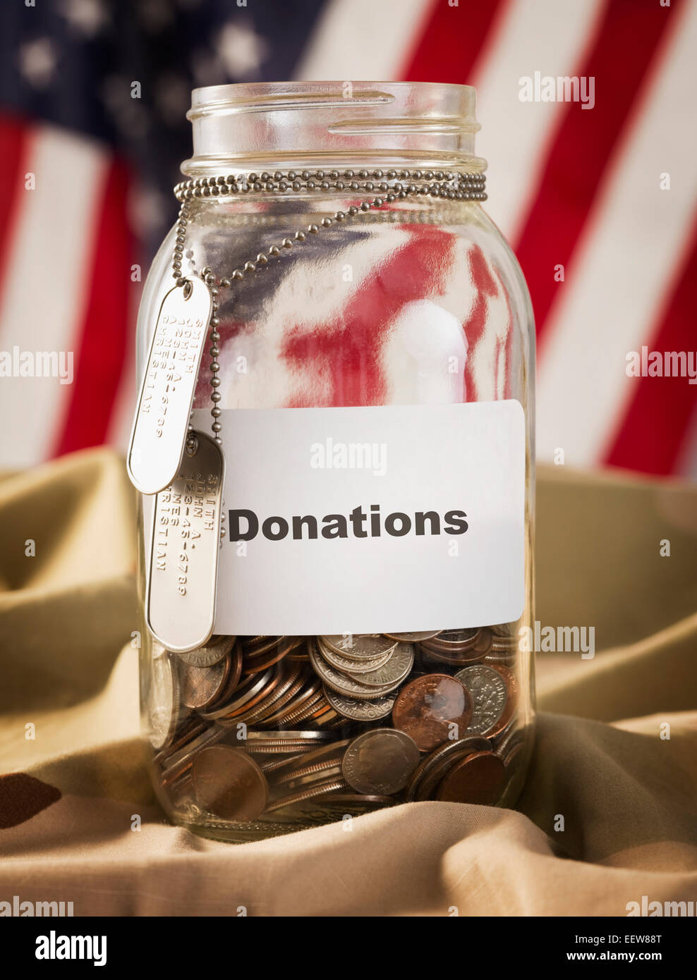 Jar with donations Stock Photo Alamy