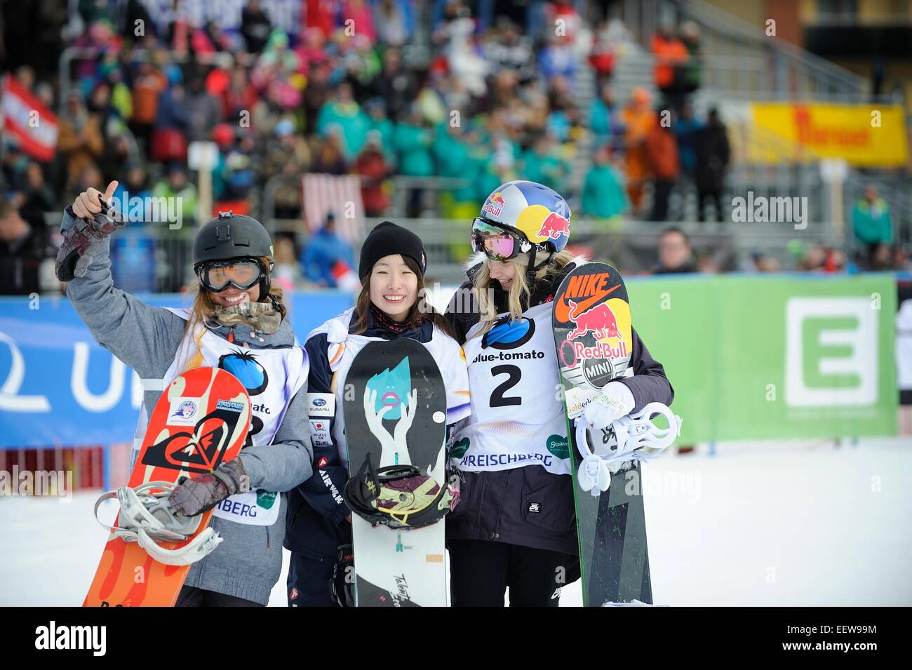 Kreischberg, Austria. 11st Jan, 11. (L-R) Klaudia Medlova (SVK ... Kreischberg, Austria. 11st Jan, 11. (L-R) Klaudia Medlova (SVK ...