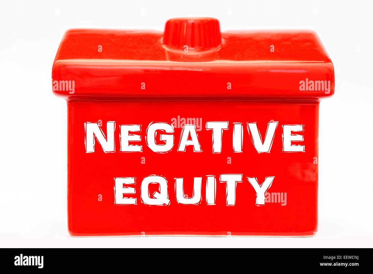 Negative equity on a red house Stock Photo