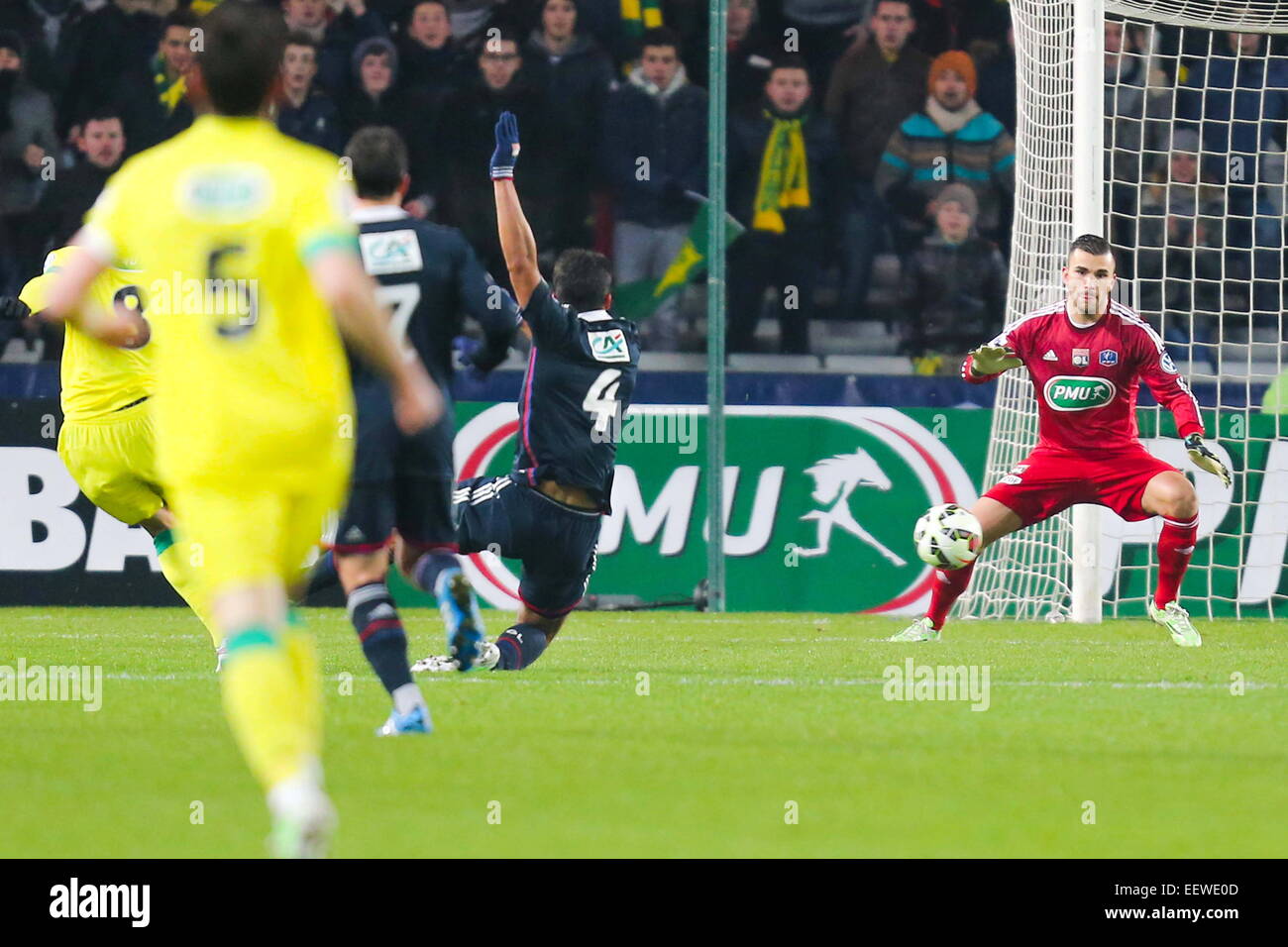 Goal Vincent BESSAT. Coupe de France 2014/2015. Photo : Vincent Michel