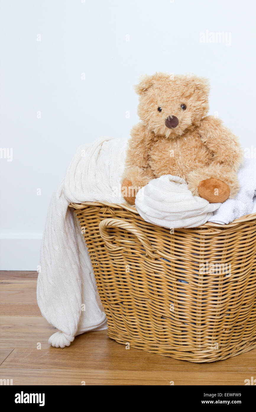 teddy laundry Stock Photo