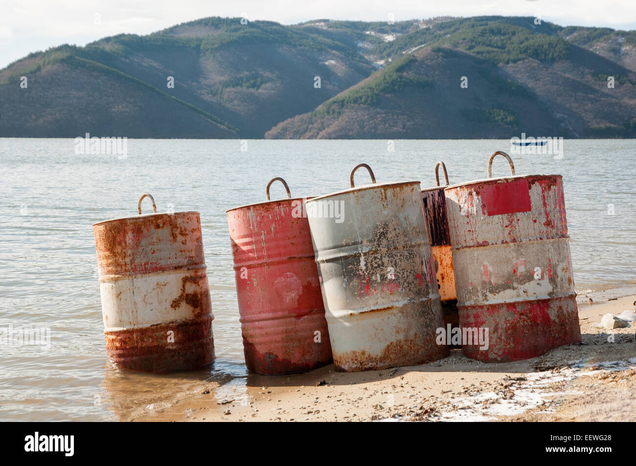Chemical drums hi-res stock photography and images - Alamy