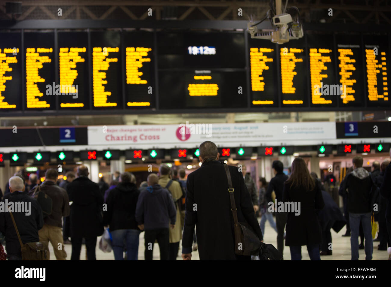 Charing Cross Railway station in London UK Stock Photo