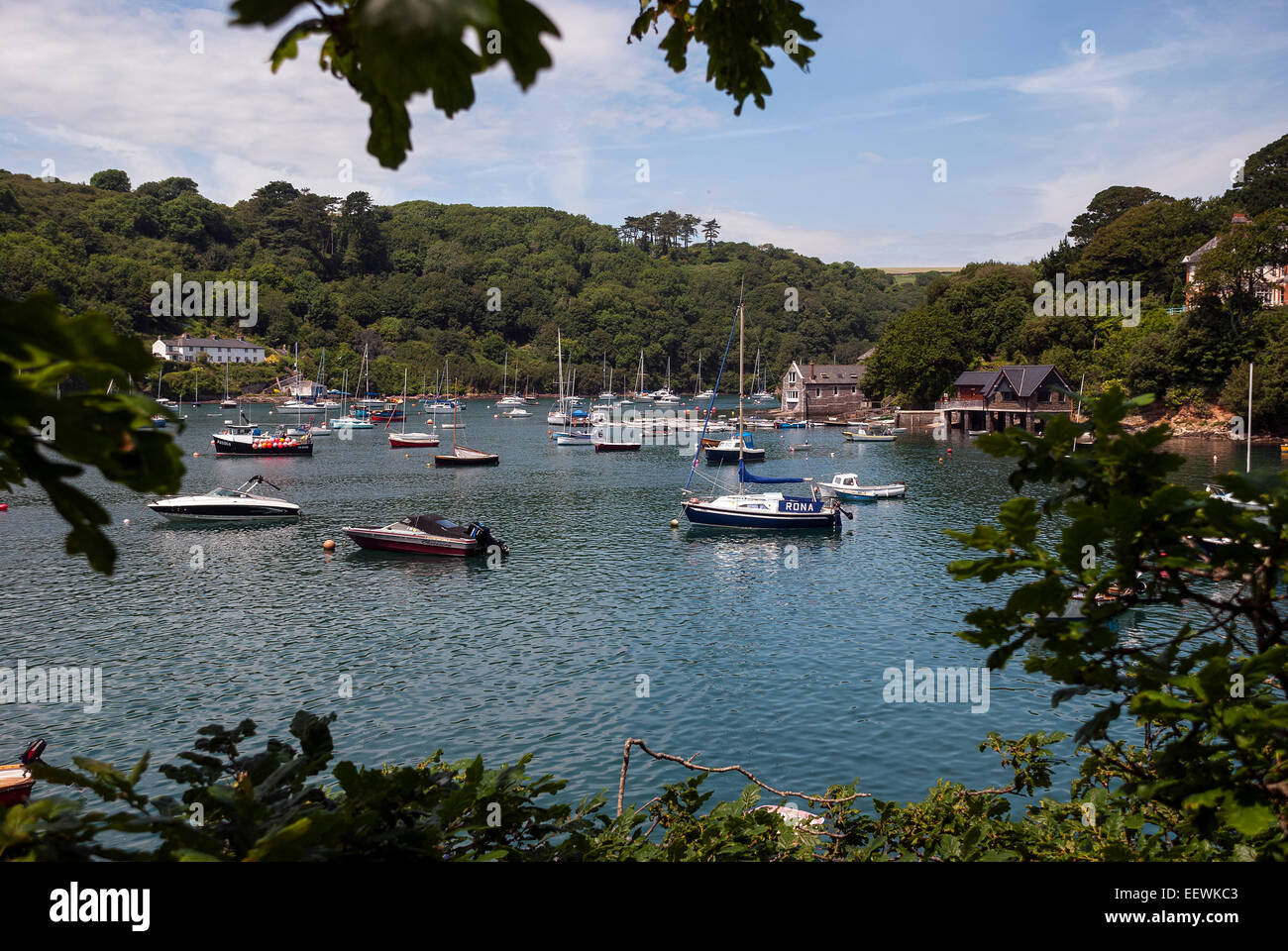 south hams,devon, harbour, uk, outdoor, nobody, rowing boat, newton ferrers, morning, beach, england, noss creek, color, empty, Stock Photo