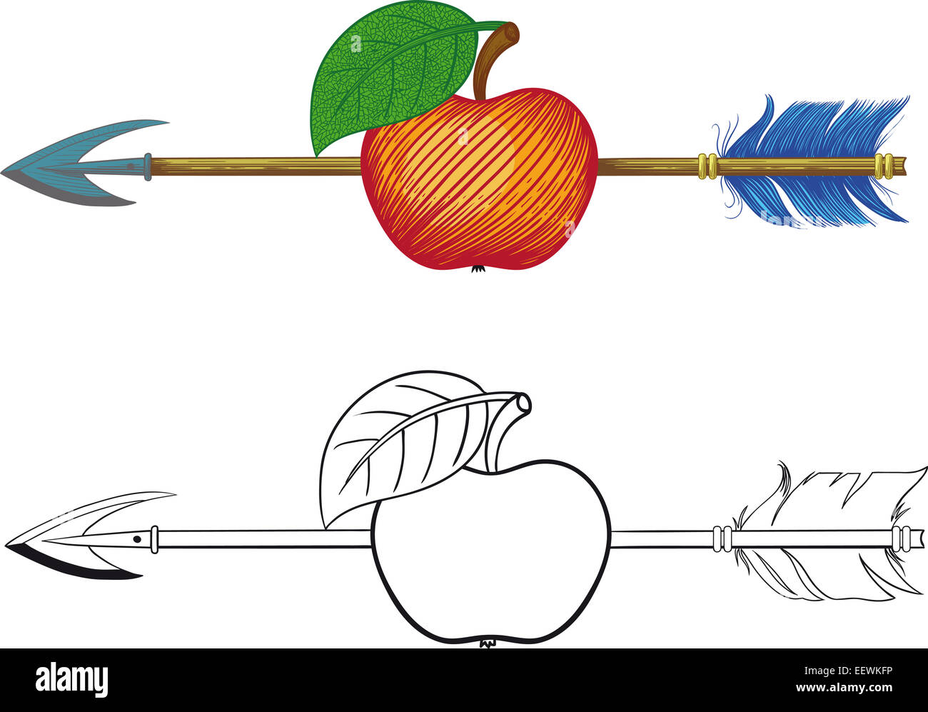 Arrow In Apple Stock Photo Alamy arrow-in-apple-stock-photo-alamy
