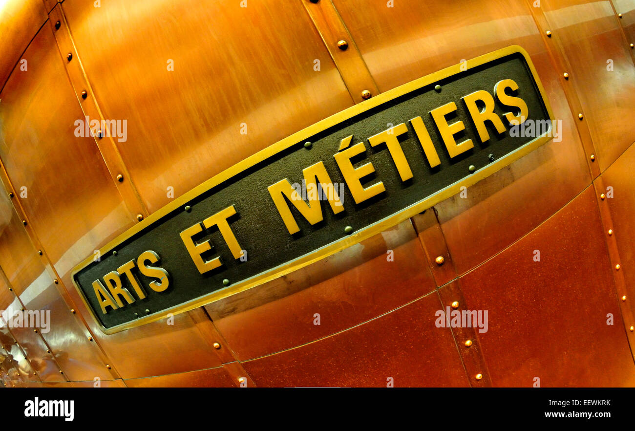 Paris France Arts et Metiers Metro Station Refurbished 1994 paris-france-arts-et-metiers-metro-station-refurbished-1994