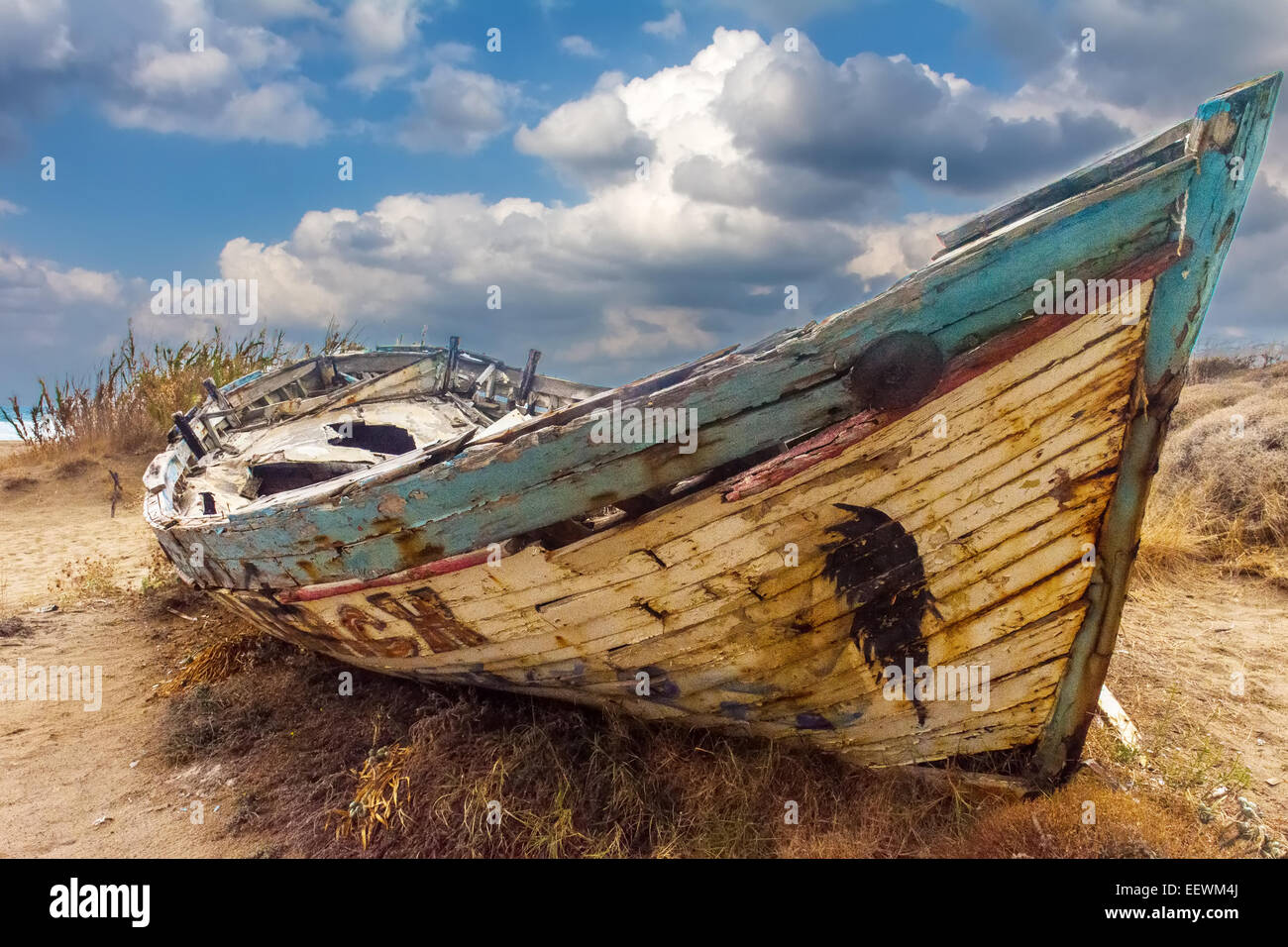 The boat with the mermaid Stock Photo - Alamy