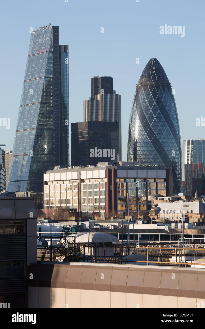 City of London skyscrapers skyline Stock Photo - Alamy