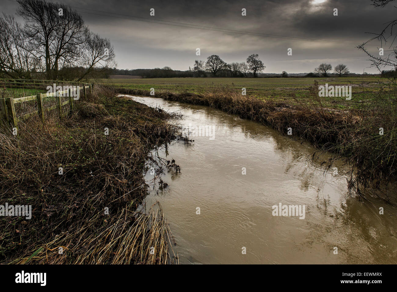 The River Wid in Essex. Stock Photo