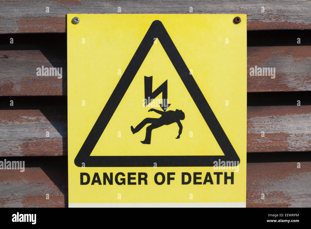 Danger of Death sign. Stock Photo