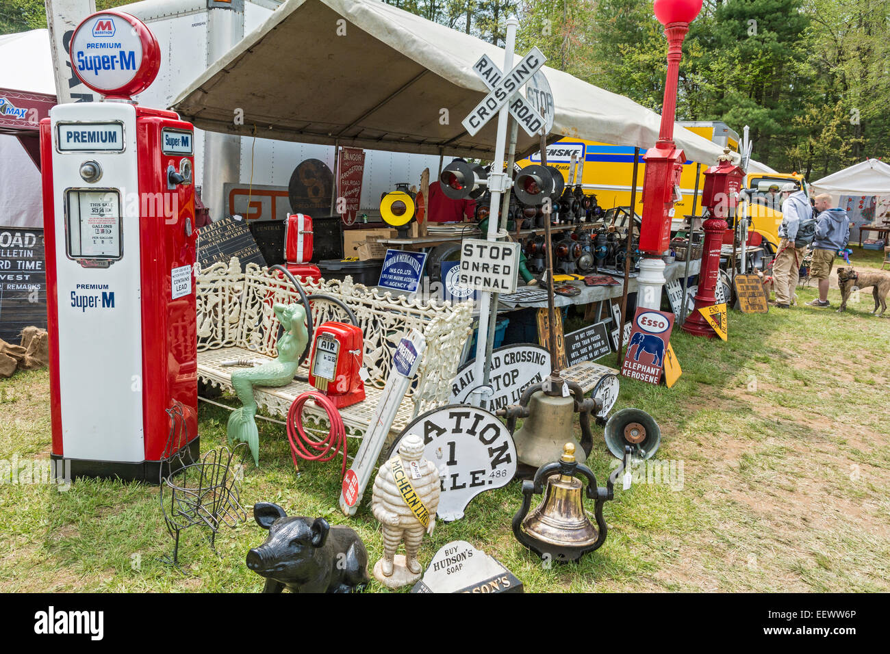 Massachusetts, Brimfield Antique Flea Market Stock Photo Alamy