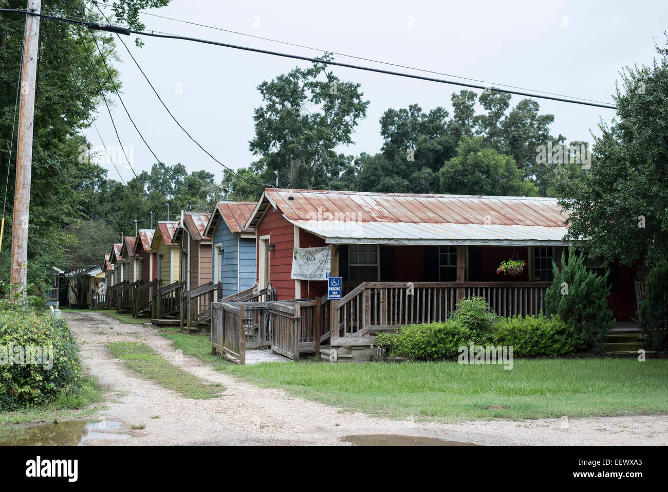 Jackson Parish ,shanty homes and businesses, photographe'rs studio and
