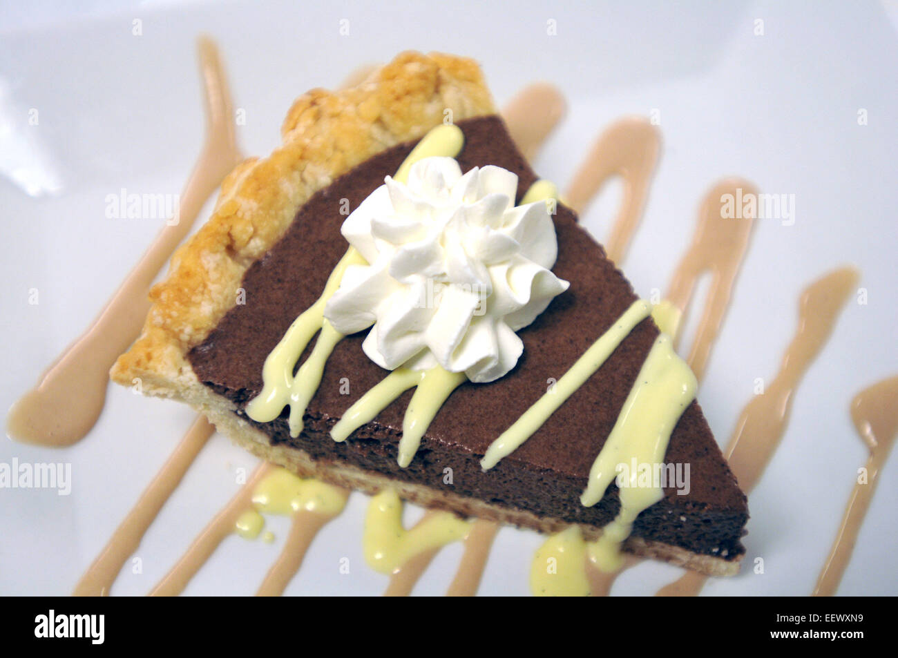 Chocolate Mousse Pie Stock Photo - Alamy