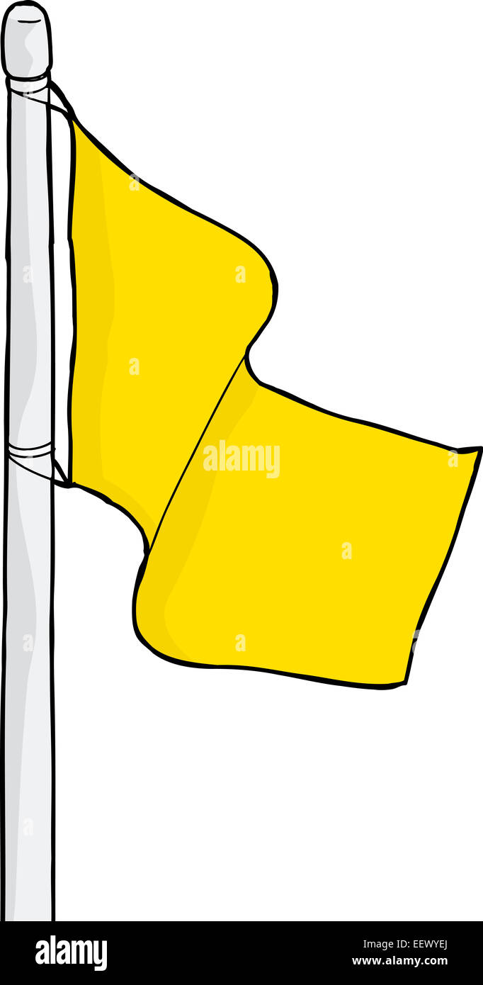 Cartoon flag on pole hi-res stock photography and images - Alamy