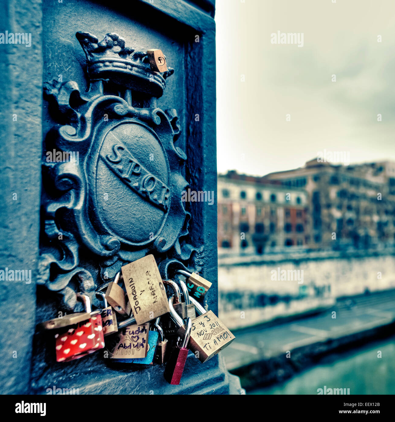 enternal love in Rome Stock Photo