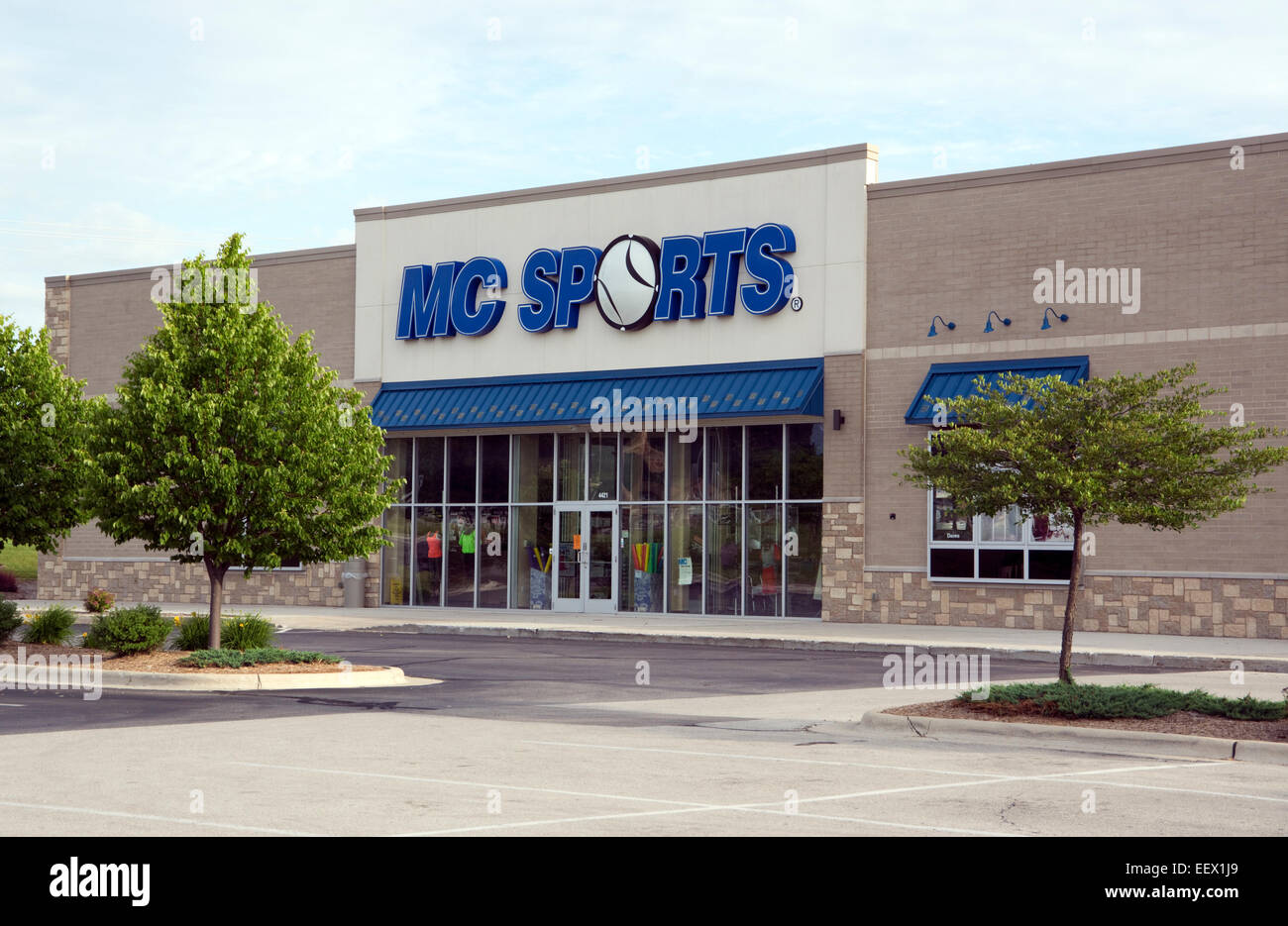 MC Sports store front in retail mall Stock Photo Alamy