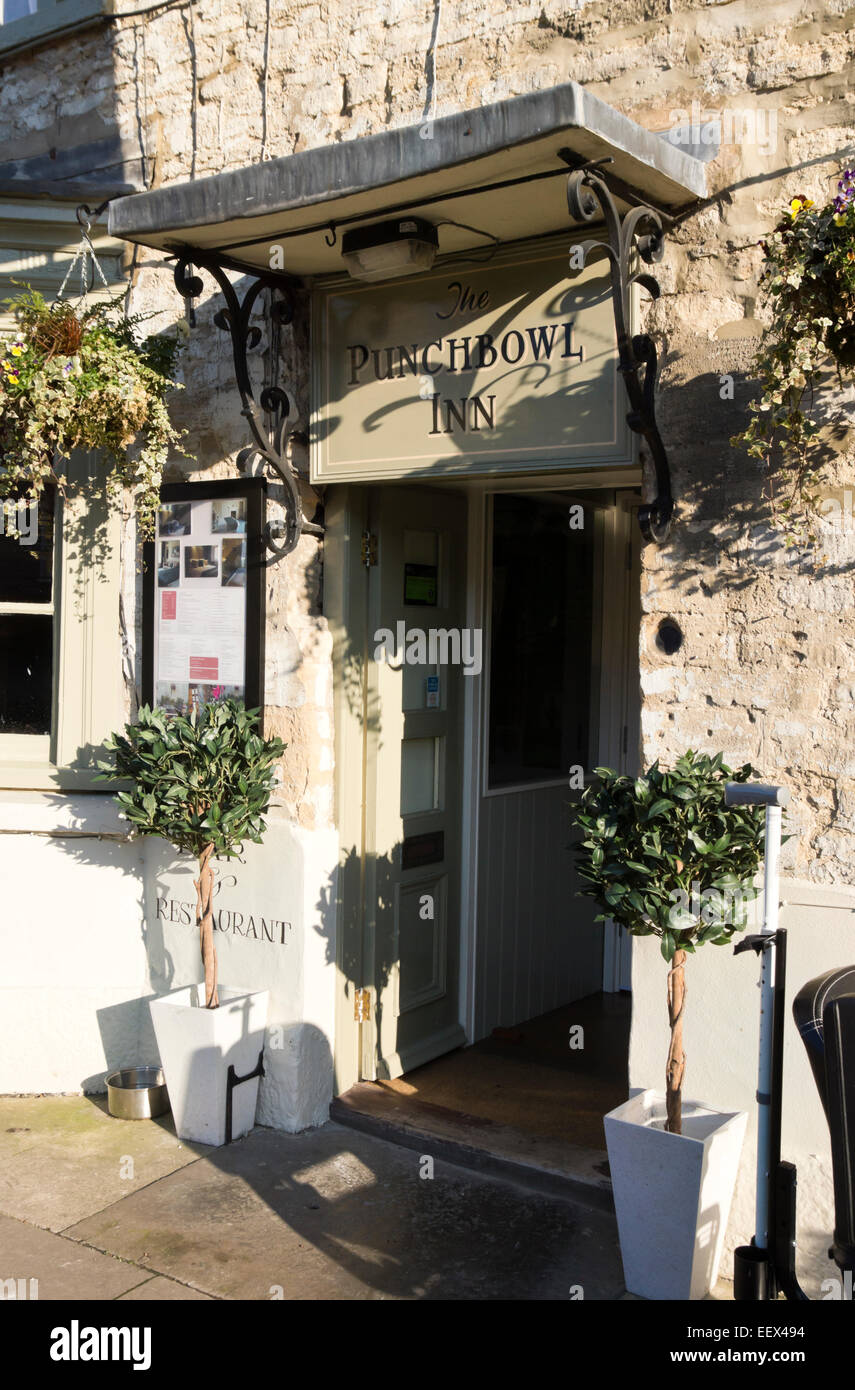 Woodstock a small town in Oxfordshire England UK The Punch bowl Inn