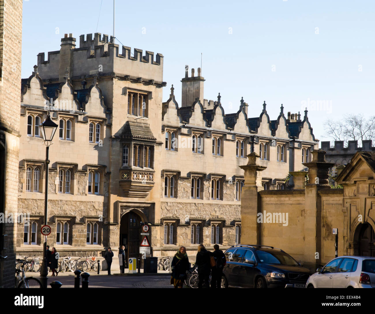 Historic Oxford City In Oxfordshire England UK Oriel College Oxford ...