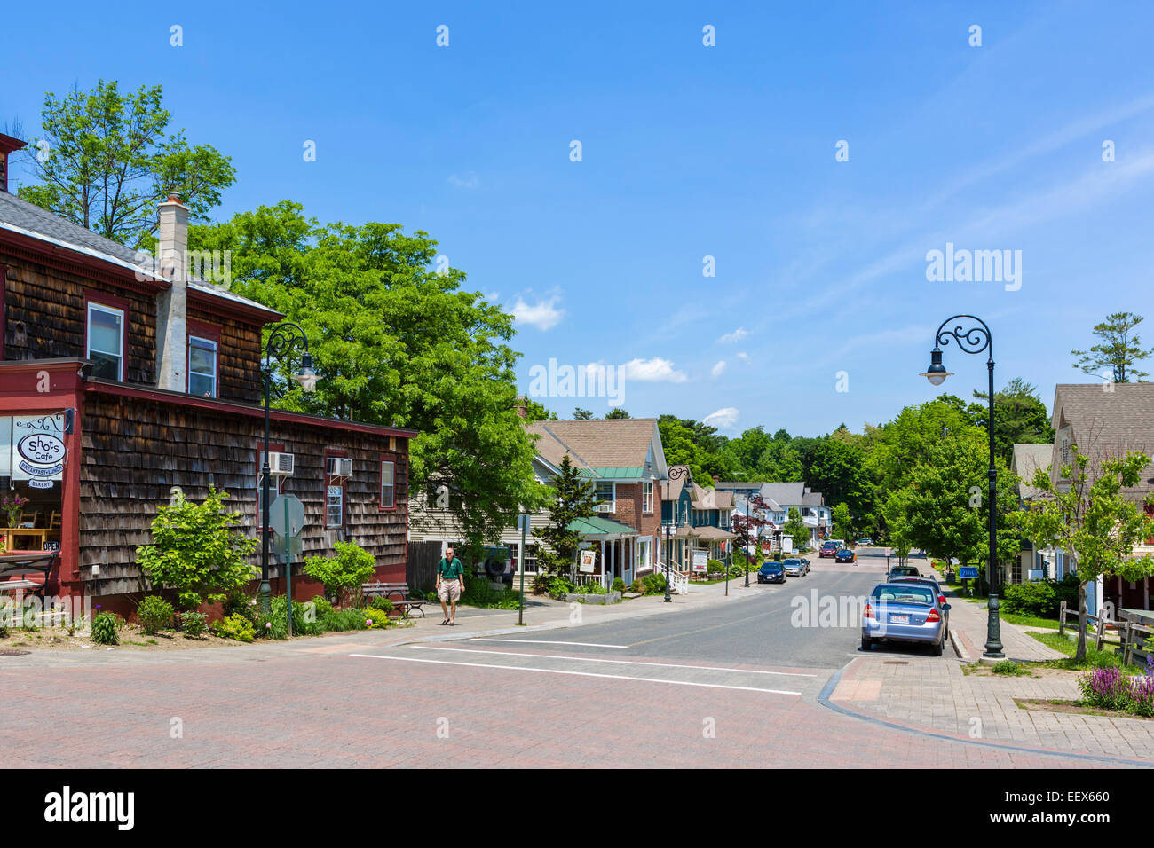 Housatonic Street, Lenox, Berkshire County, Massachusetts, USA Stock