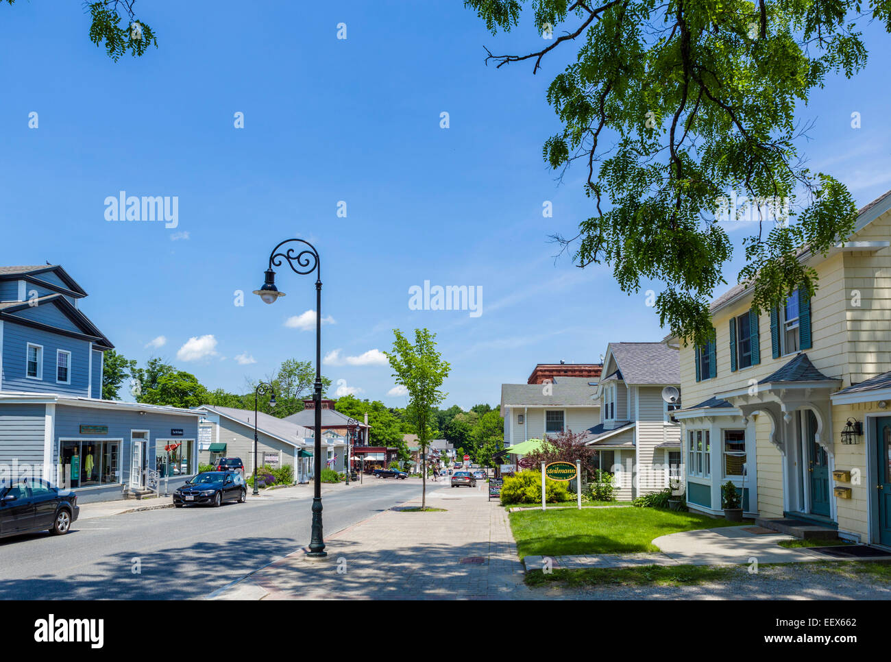 Church Street, Lenox, Berkshire County, Massachusetts, USA Stock Photo