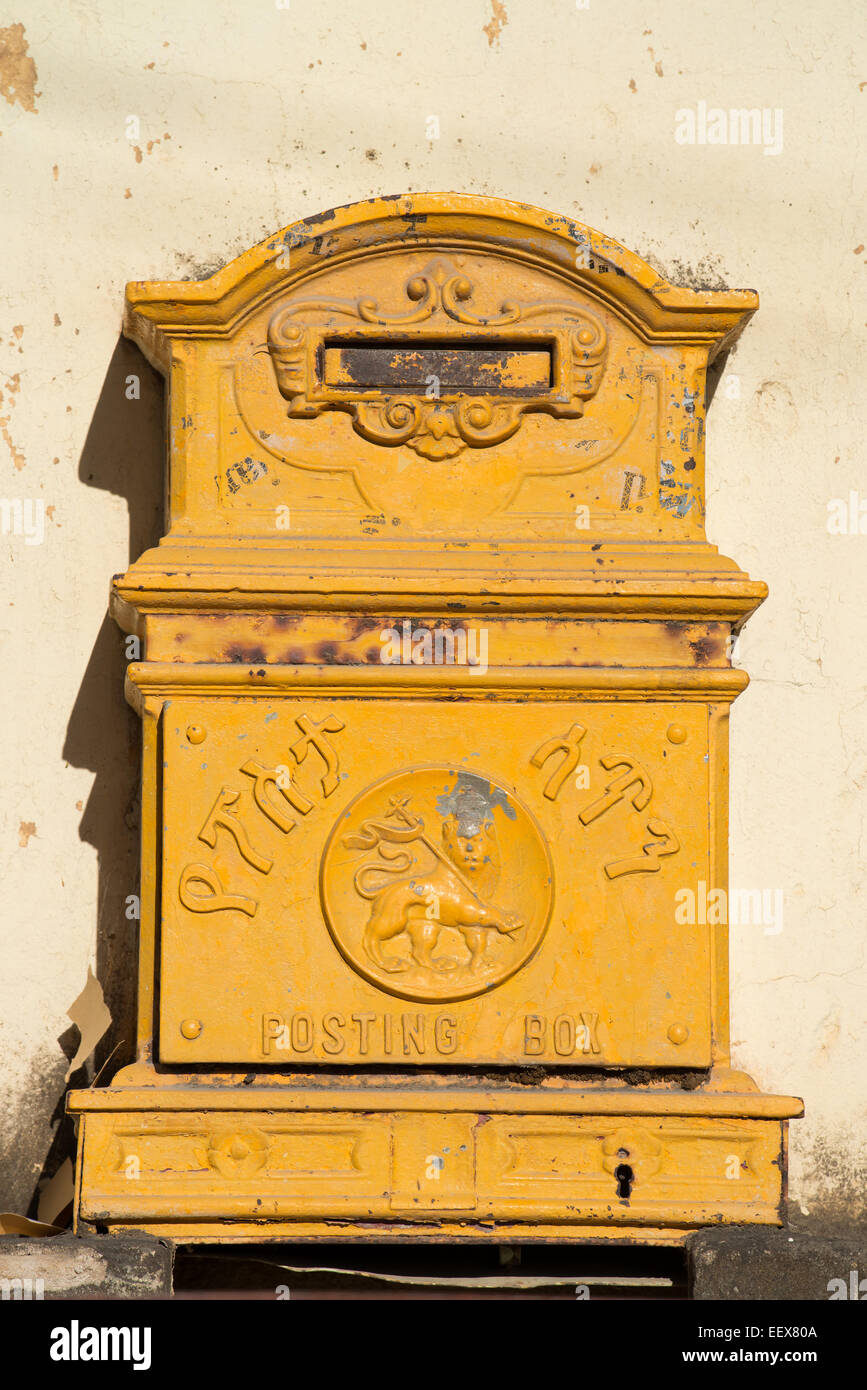 Public post box in Addis Ababa, Ethiopia, Africa Stock Photo Alamy