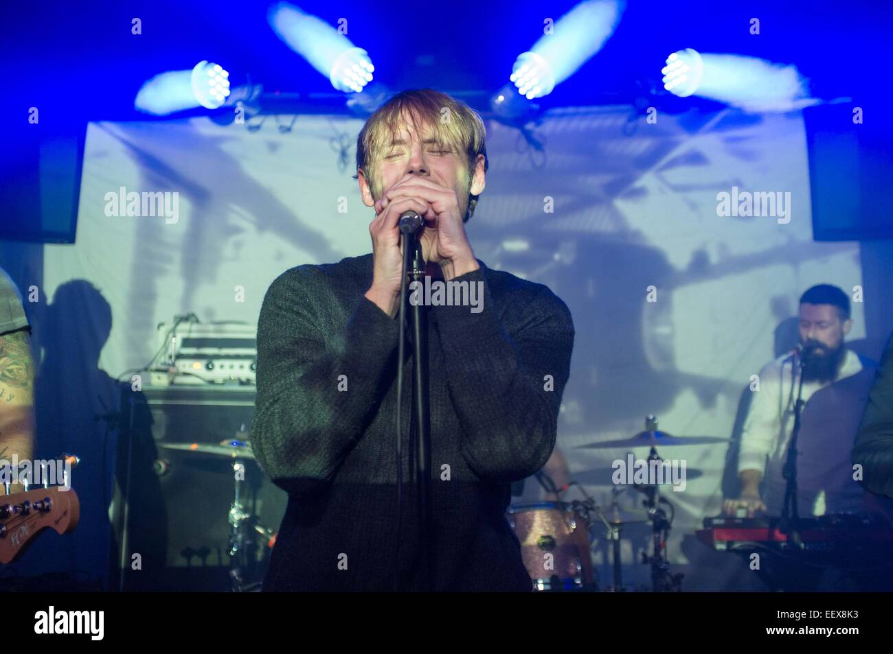 Reading Uk 22nd Jan 2015 No Devotion Performing At The Bowery District Reading The Band Is Formed From The Ex Members Of The Lost Prophets Credit Andrew Spiers Alamy Live News Stock Photo