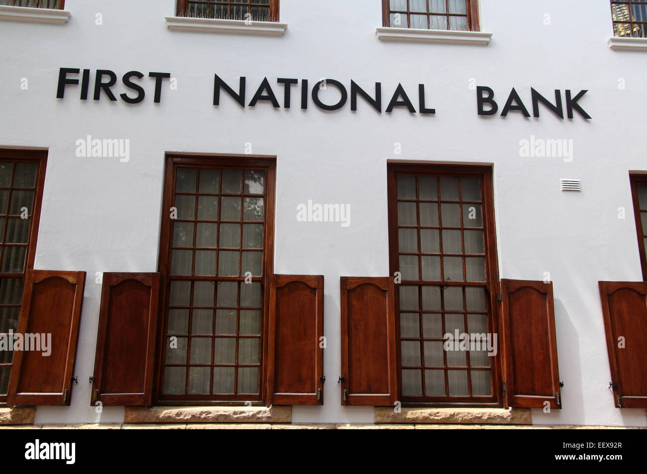 First National Bank at Stellenbosch in South Africa Stock Photo