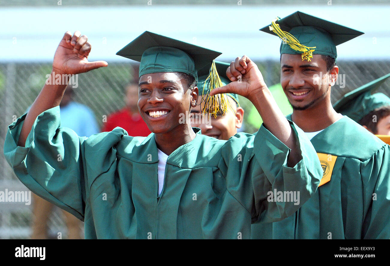 High School Graduation, CT USA Stock Photo