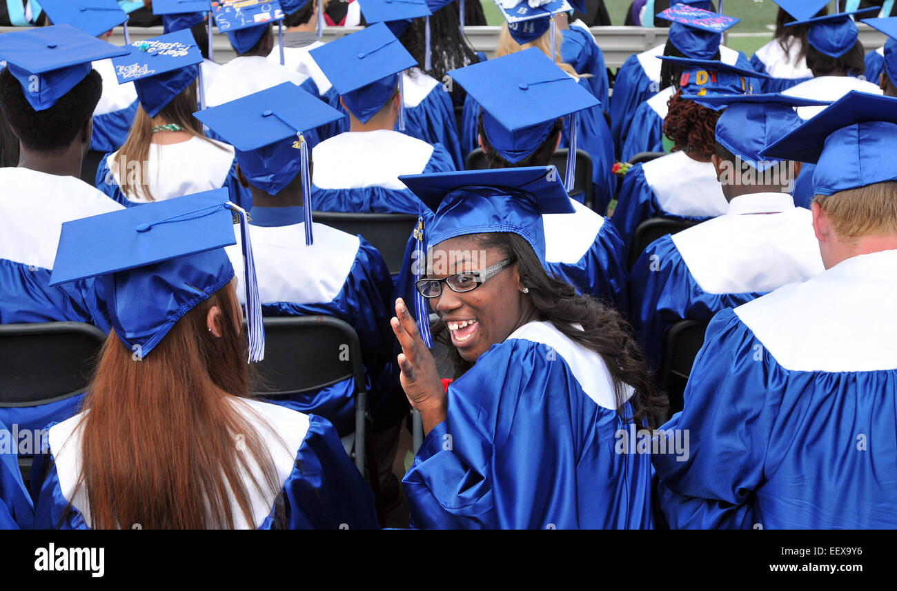 High School Graduation, CT USA Stock Photo