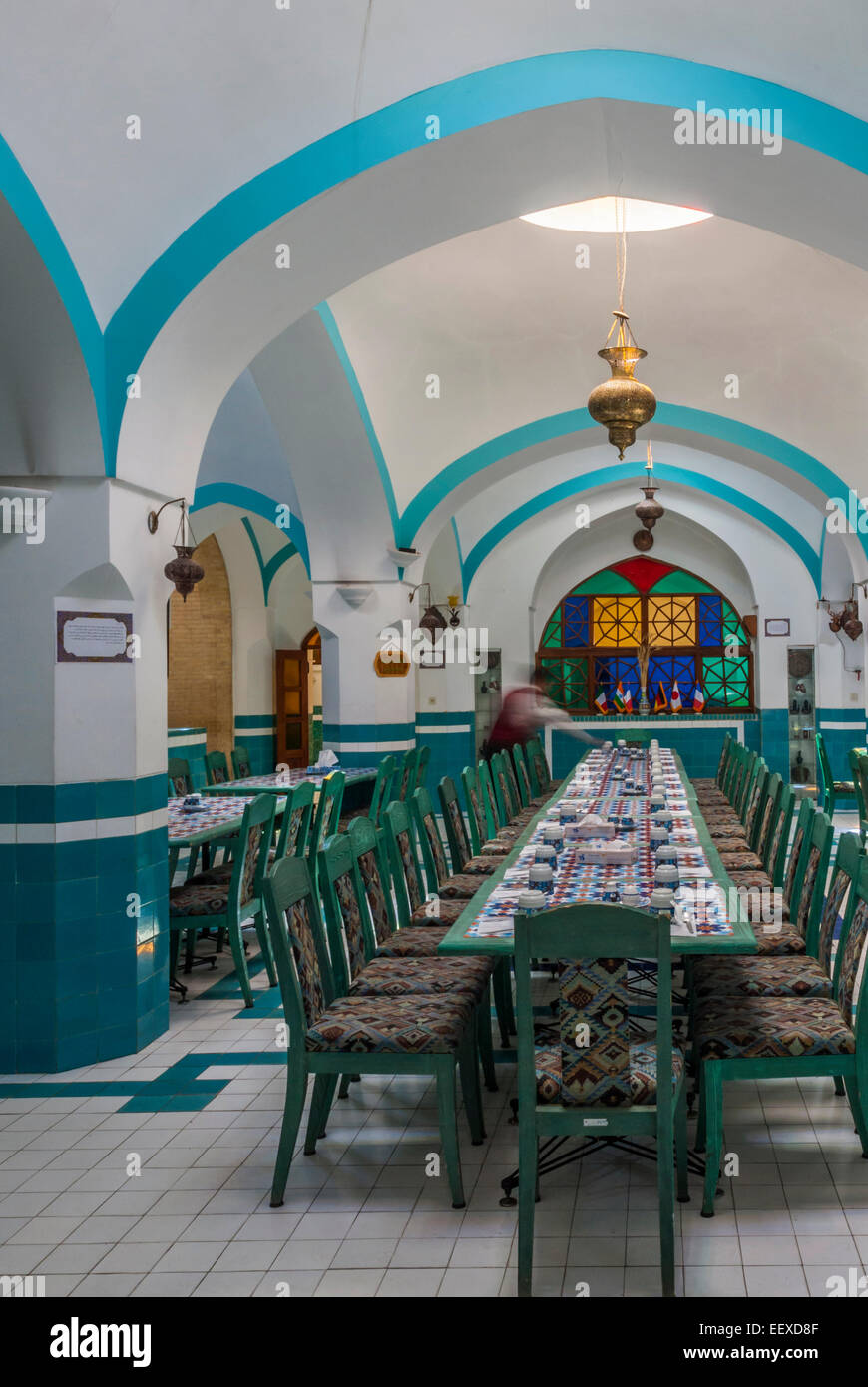 Old bath converted to restaurant in Yazd,Iran Stock Photo