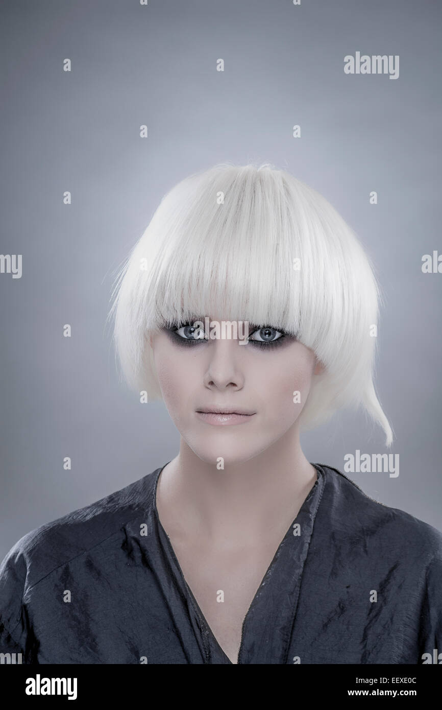 Young Women With White Hair Young Women With White Hair