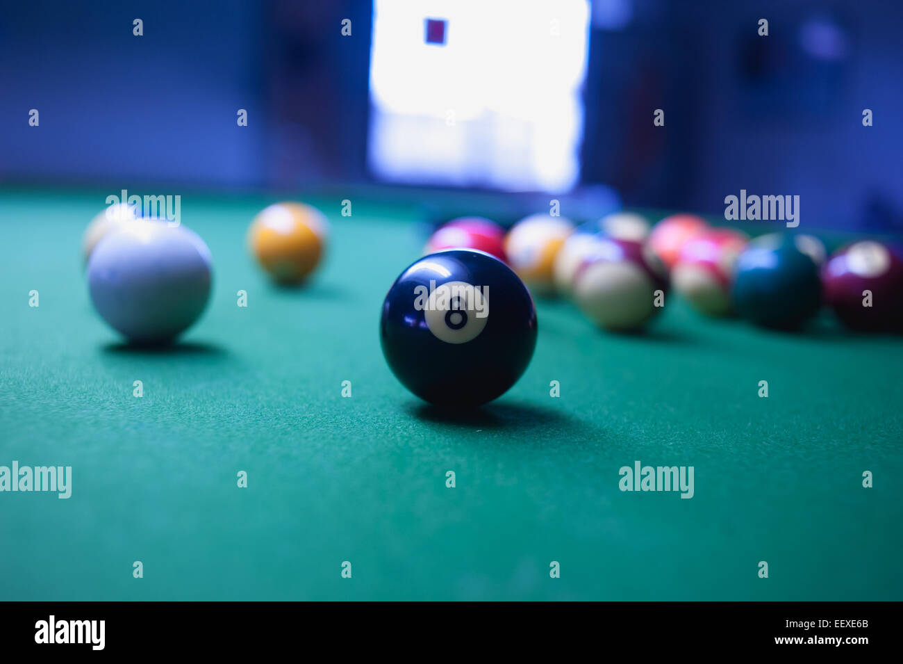 Billiard balls - pool Stock Photo