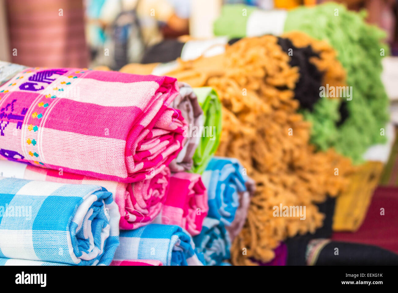 Cloth made from the local products Stock Photo Alamy