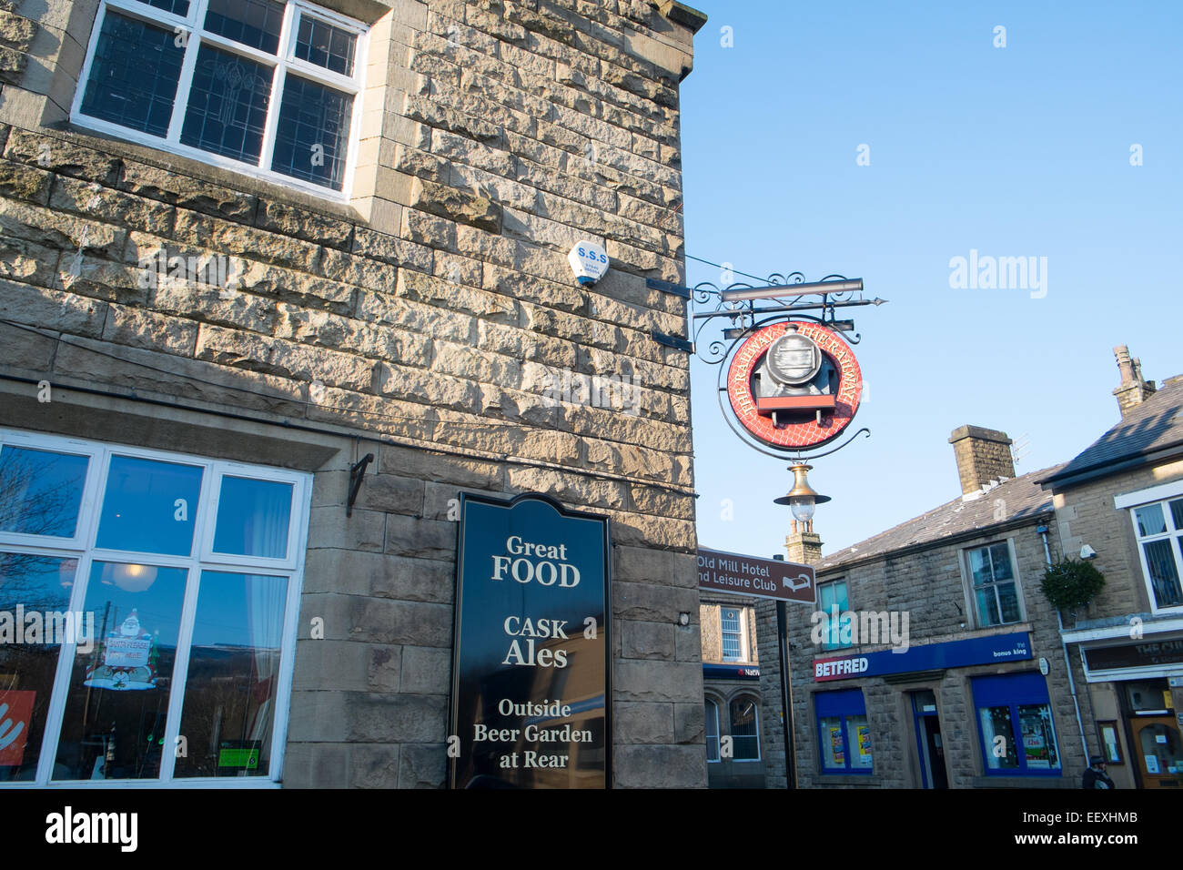 railway pub in ramsbottom,lancashire,england Stock Photo Alamy