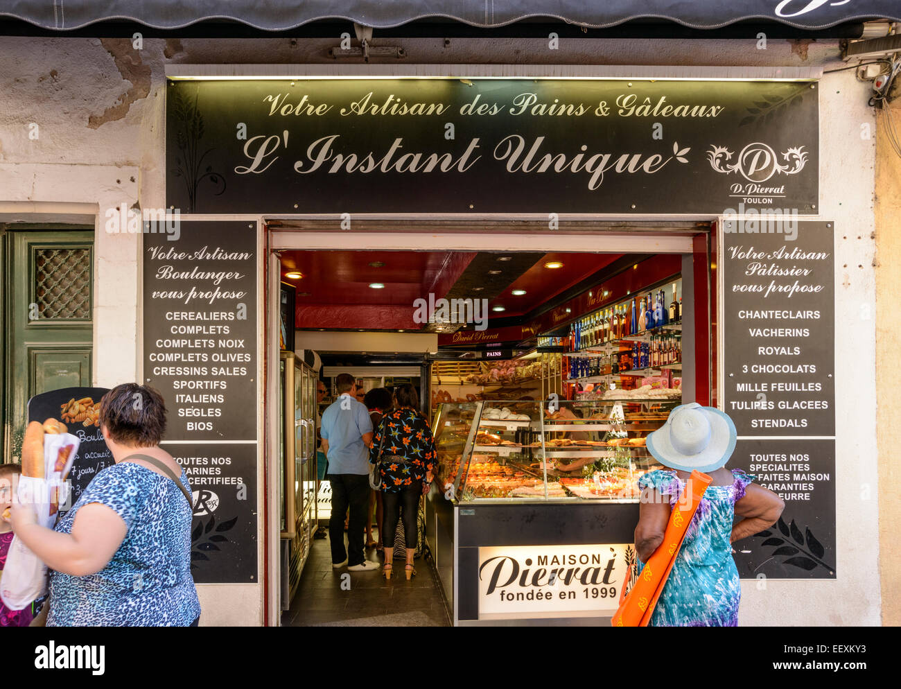 Boulangerie in Old Town of Toulon, Var, PACA (Provence-Alpes-Cote d'Azur), France Stock Photo