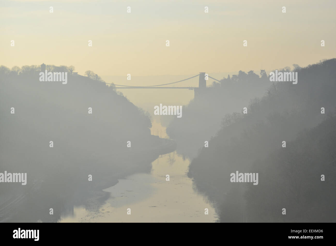 Bristol, UK. 23rd Jan, 2015. UK Weather Bristol. Clifton Suspension