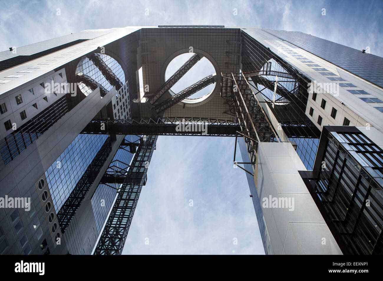 Umeda Sky Building, Osaka, Japan. Stock Photo