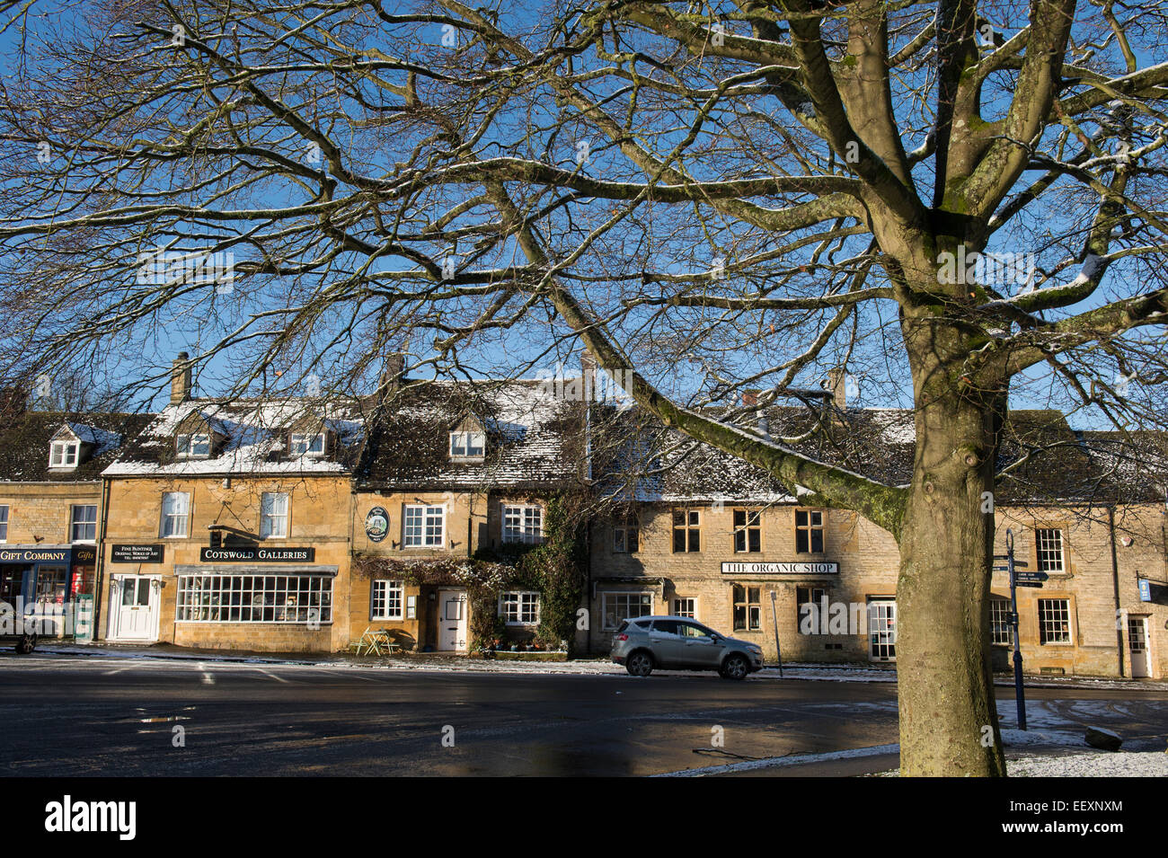 Winter in Stow On the Wold, Cotswolds, Gloucestershire, England Stock Photo