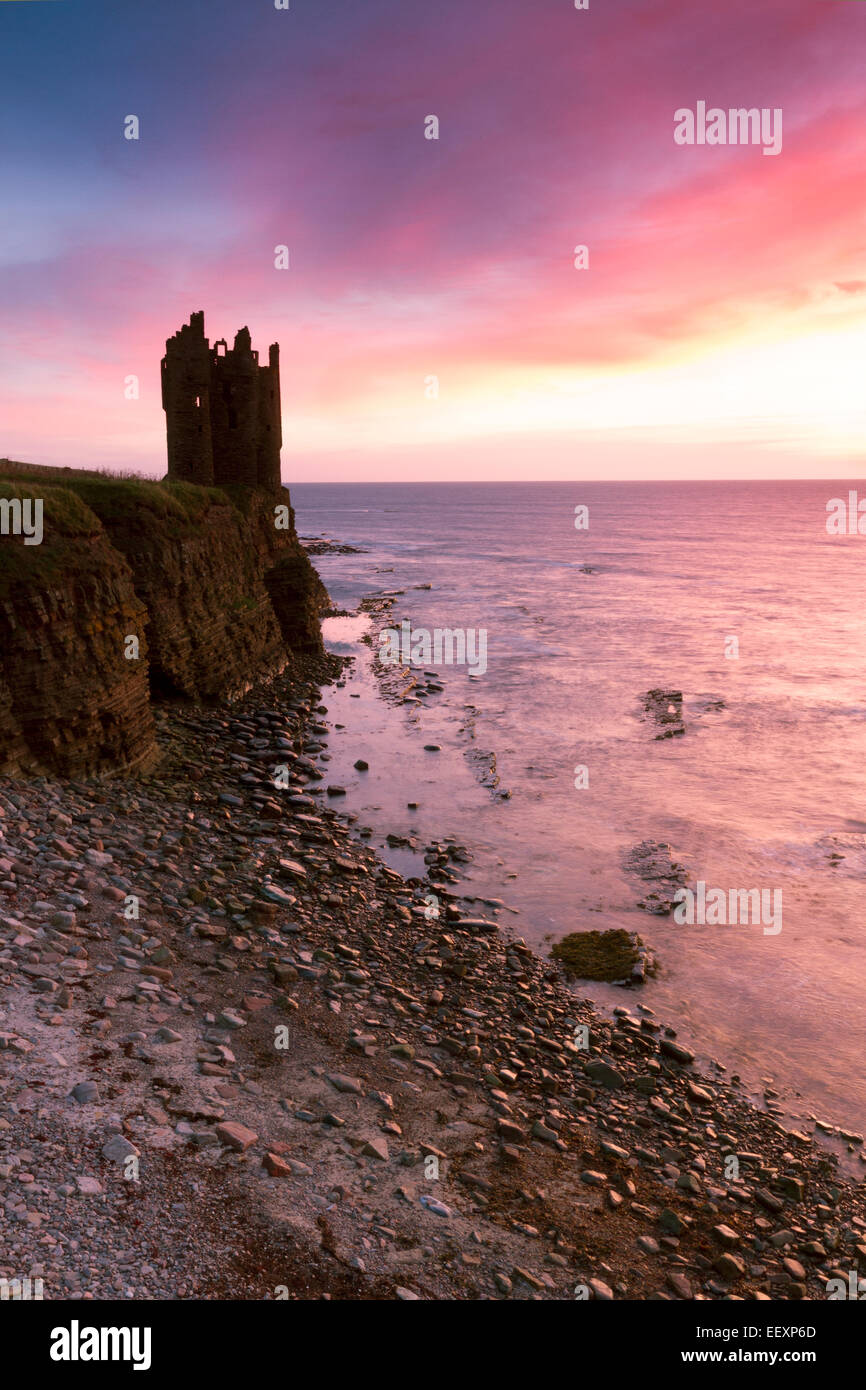 Caithness, Keiss Castle Stock Photo Alamy