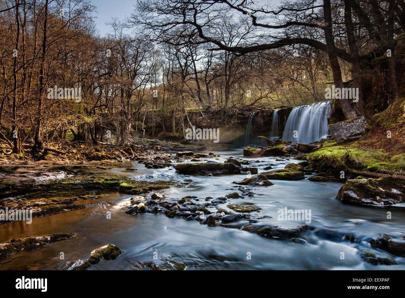 Waterfall in Wales Stock Photo