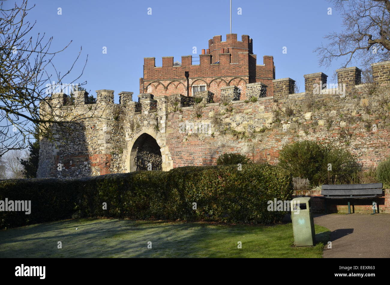 Hertford Castle Gatehouse Stock Photo Alamy