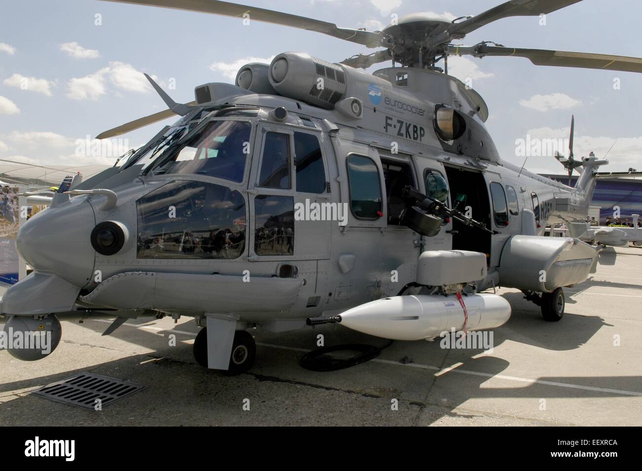Military helicopter Eurocopter Super Puma Stock Photo - Alamy